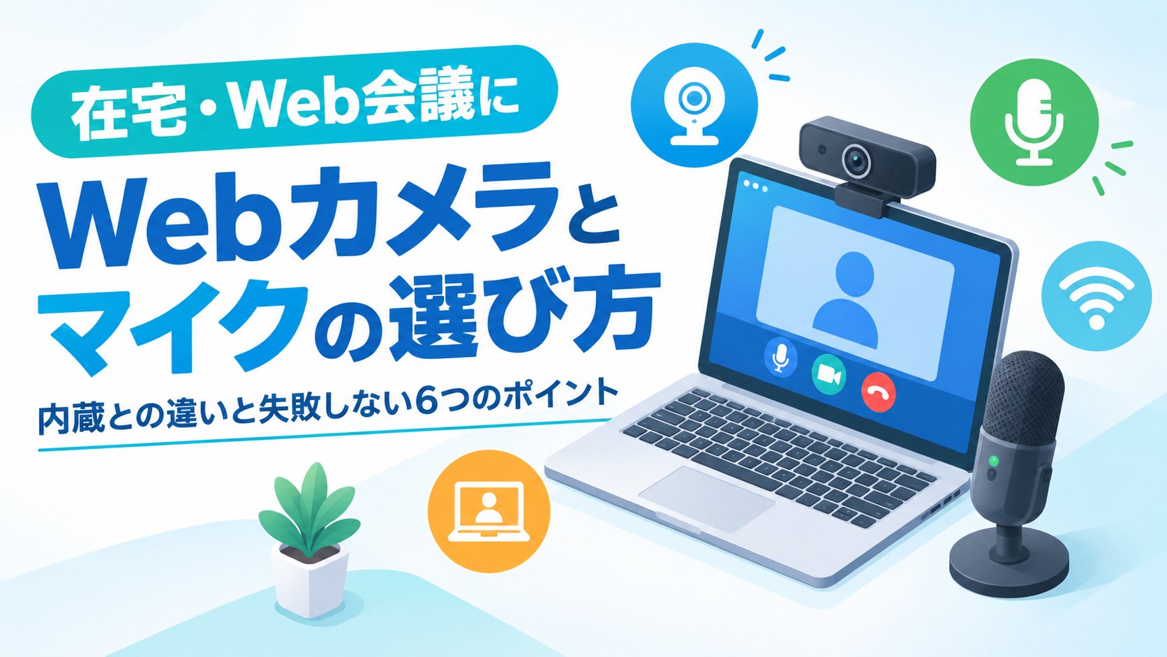 Webカメラとマイクの選び方
