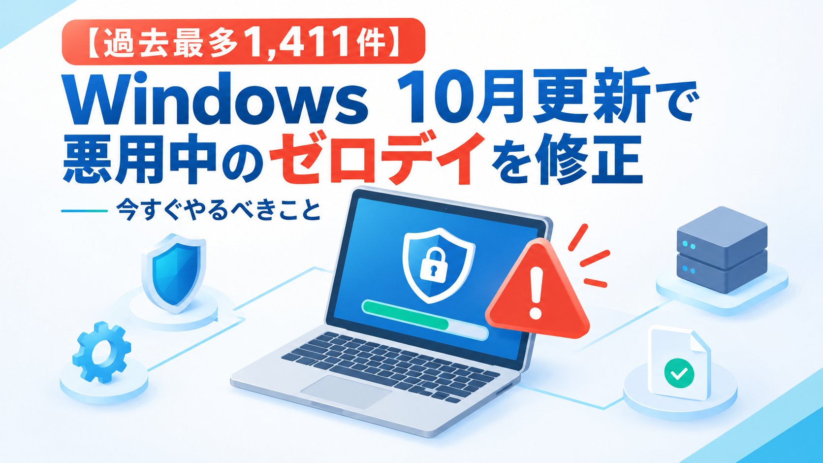 Windows 10月更新で悪用中のゼロデイを修正｜今すぐやるべきこと