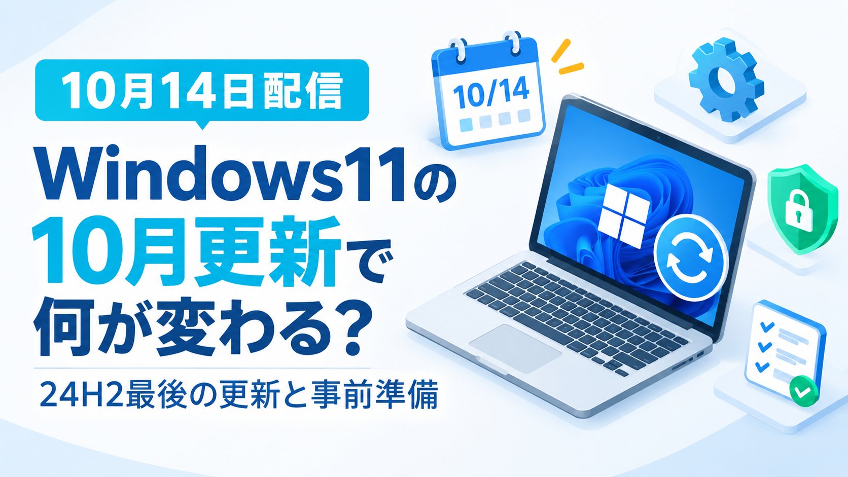 Windows11の10月更新で何が変わる？24H2最後の更新と事前準備